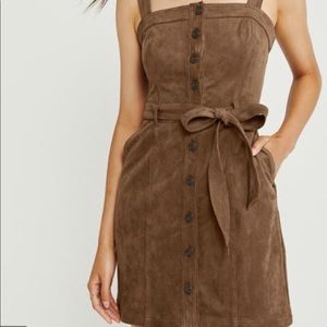 A&F Suede Button Down Dress
